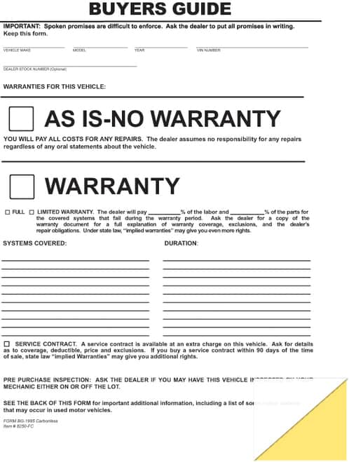 As Is No Warranty Printable Form Template Business PSD Excel Word PDF