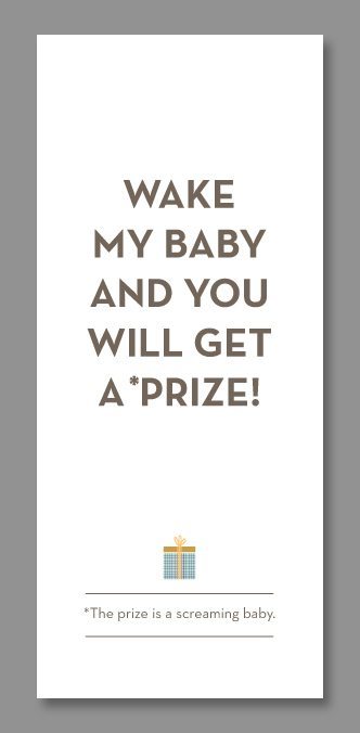 BABY SHOWER~Printable Please Knock Baby Sleeping Sign | вคвƴ 