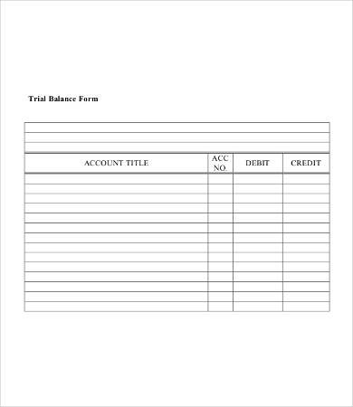 Balance Sheet Form