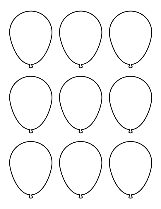 Full page balloon color page or template | balloon template 
