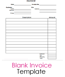 Fillable Invoice Blank In Pdf Fillable Invoice Blank In Pdf Free 