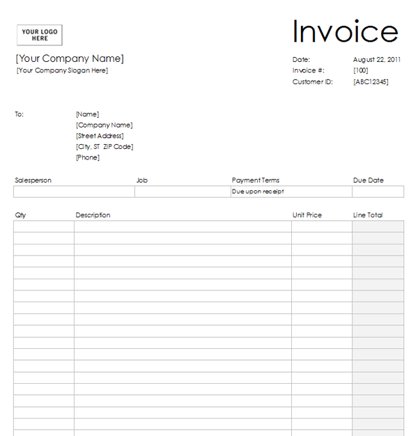 free blank invoice template sample blank invoices hadipalmexco 