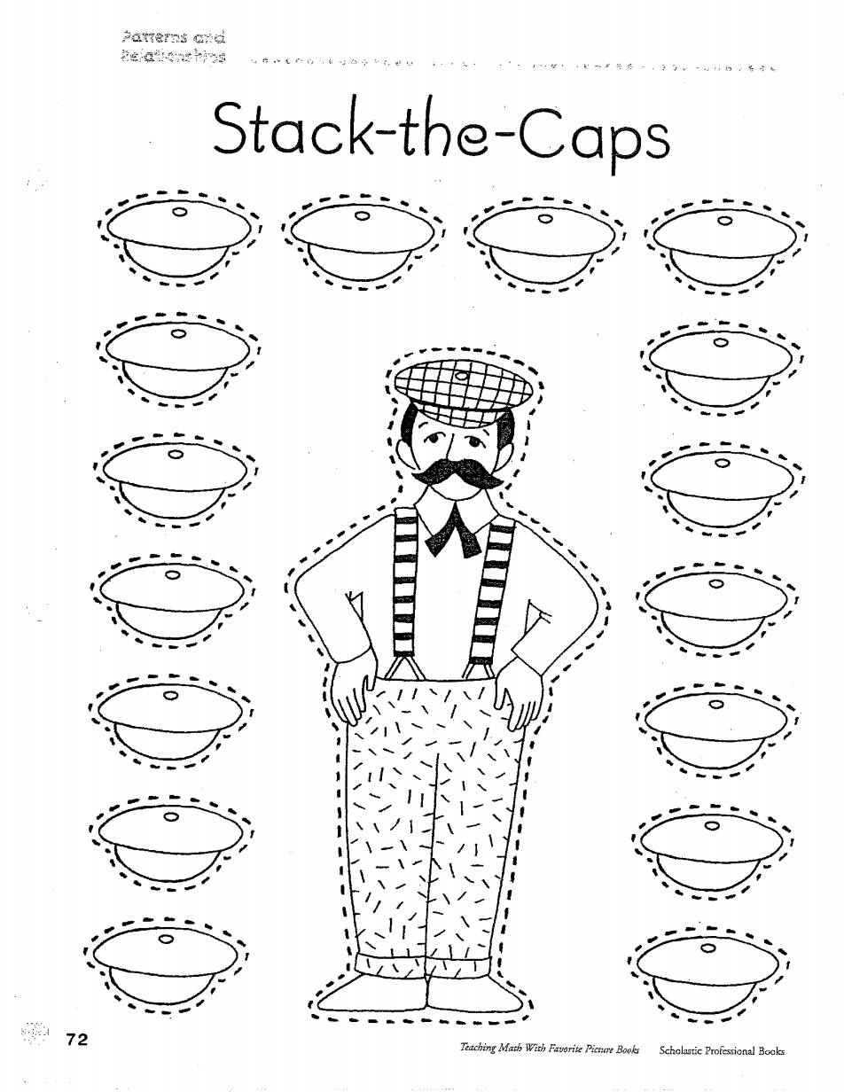 Caps For Sale Worksheet Printable Template Business PSD, Excel, Word, PDF