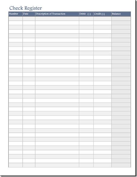 printable bank account register  we enlarge this and keep it on 