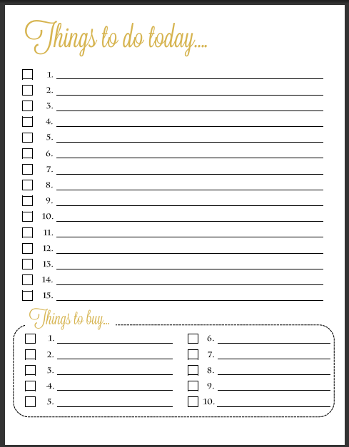 Daily Task List Printable Template Business Psd Excel Word Pdf