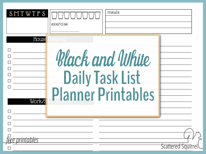 Printable Task List | my to do list is part of my daily routine 