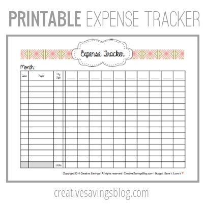This Free Printable Expense Tracker Keeps Tabs on ALL Your Spending