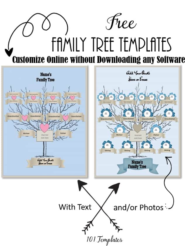 Family Tree Maker Online Free Printable Template Business PSD Excel 