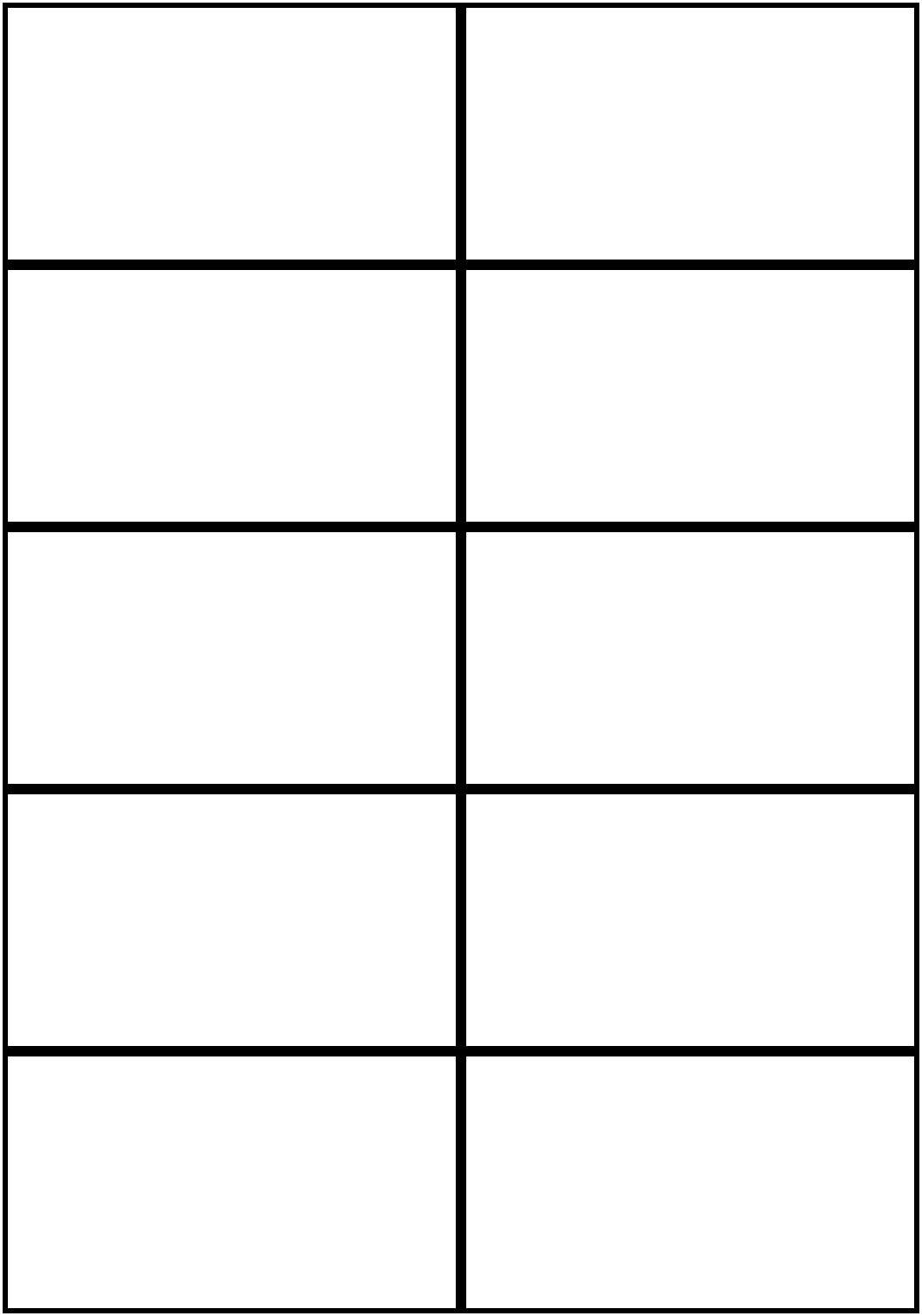 Printable Flashcards Template