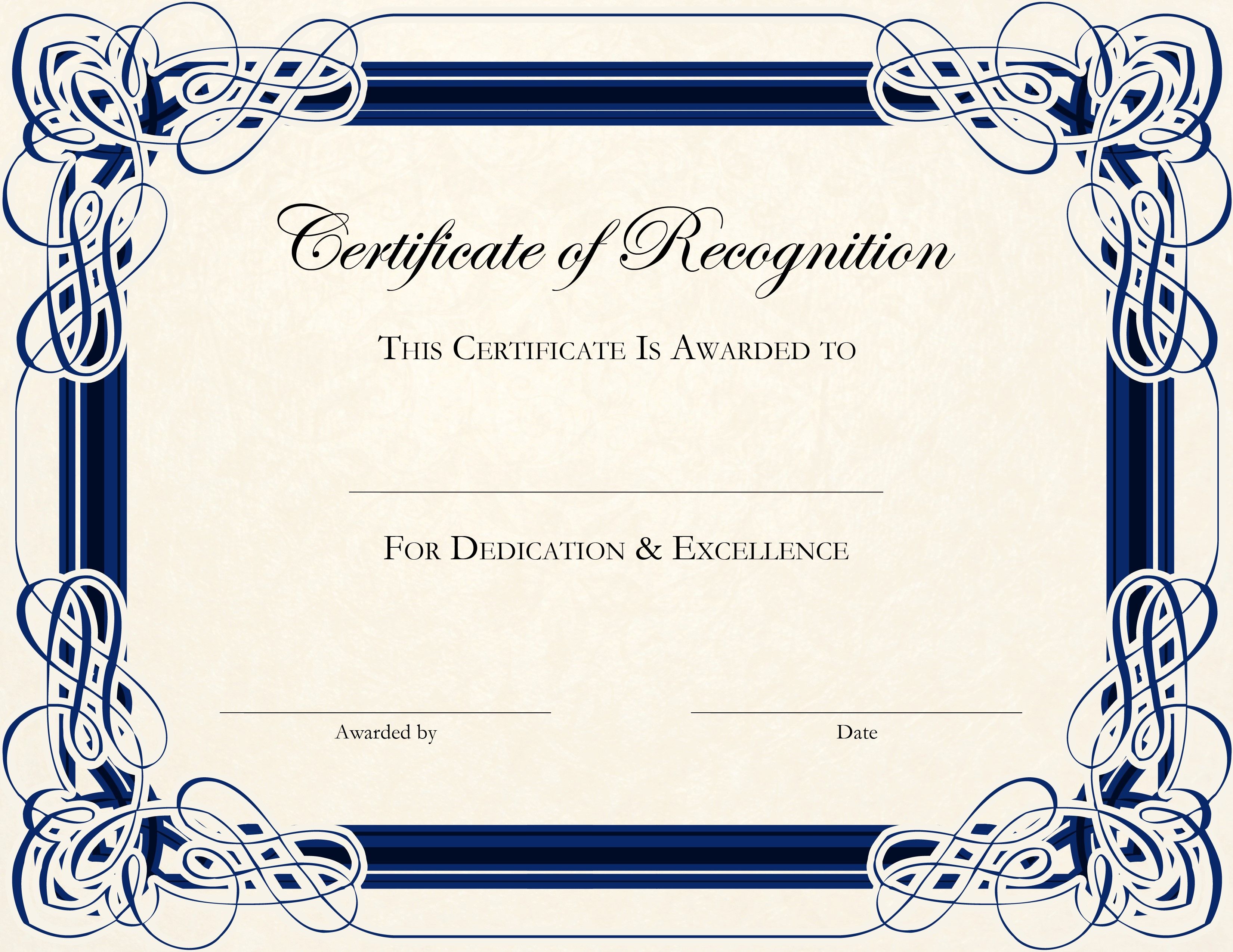 Free Printable Certificate Templates For Teachers 