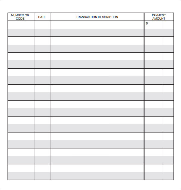 Free Printable Check Register PDF | Budget binder | Printable 