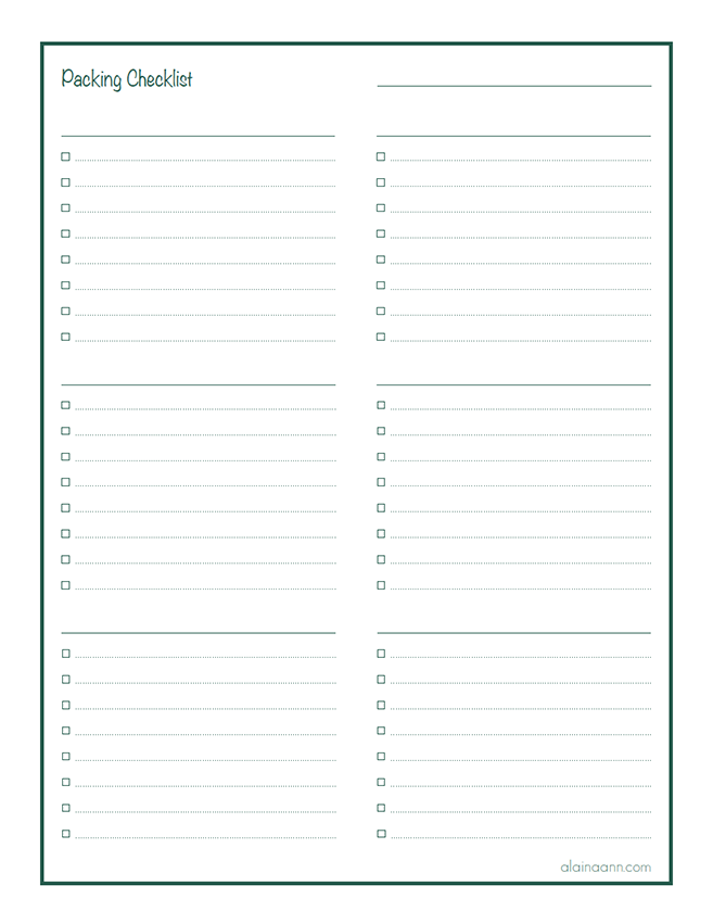 Free Printable Checklists Template Business PSD Excel Word PDF