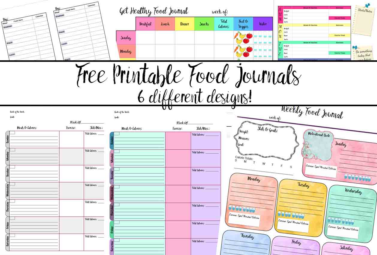 Free Printable Food Journal For Weight Loss Pdf Diabetics Weekly 