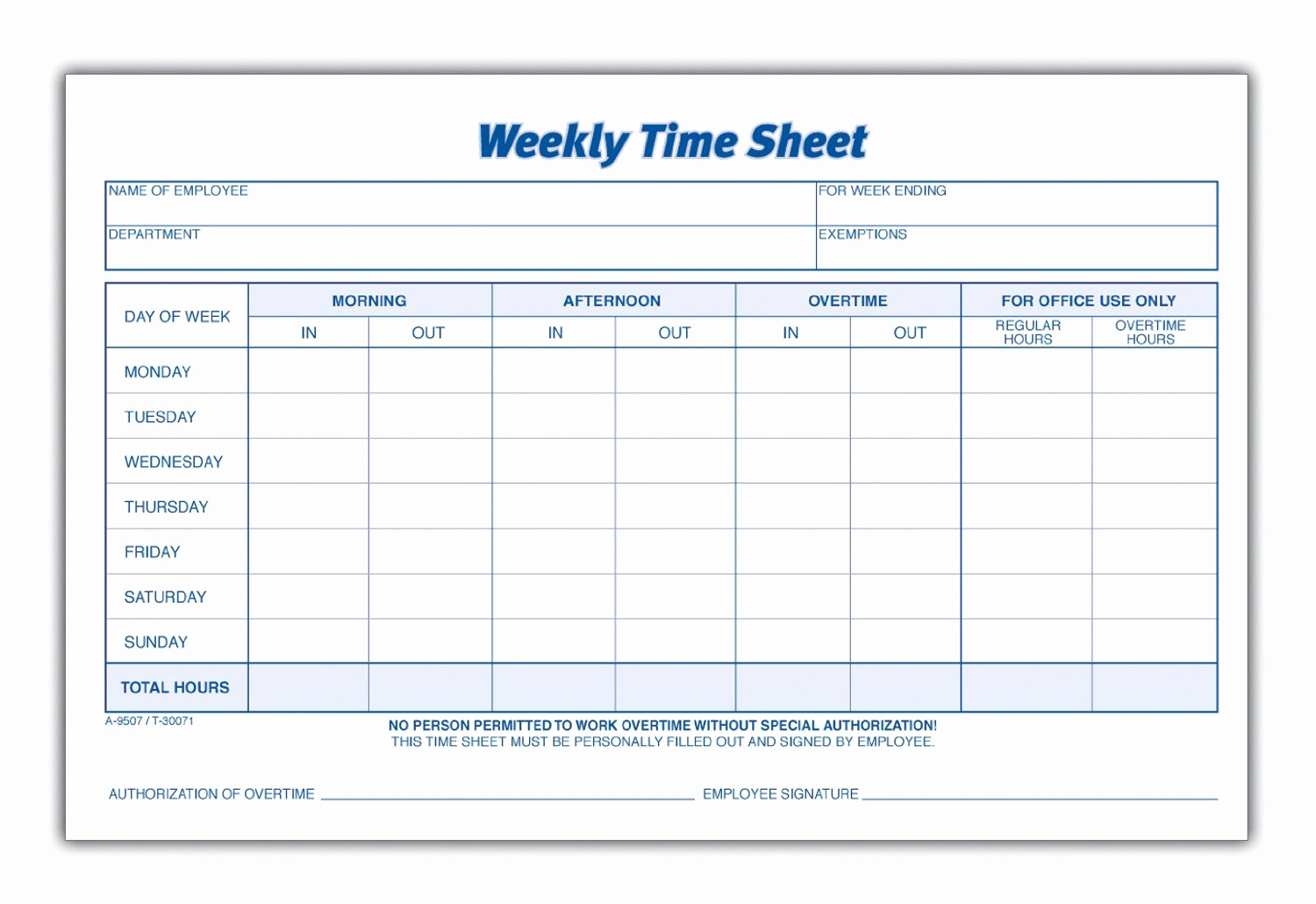 Free Printable Employee Time Sheets Template Business PSD, Excel