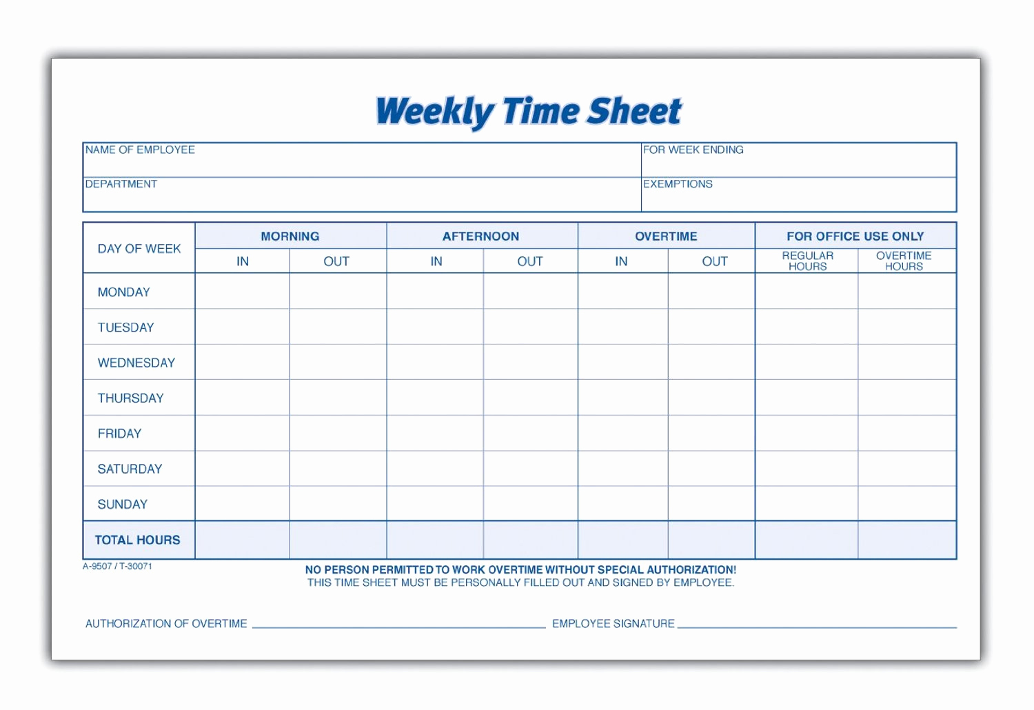 Free Printable Time Sheets Word