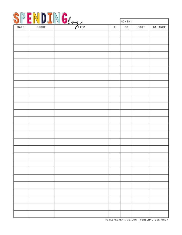 Free Printable Expense Log Template Business PSD Excel Word PDF