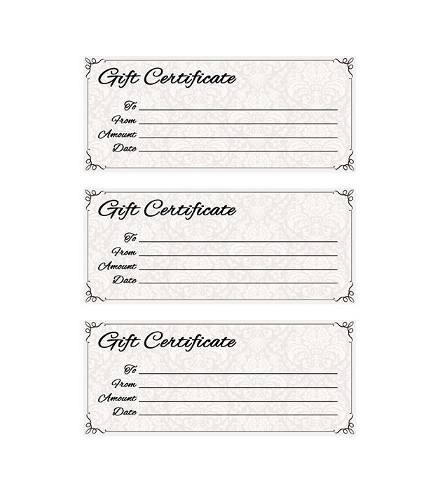 Classic Antique Gift Certificate | Places to Visit | Free gift 