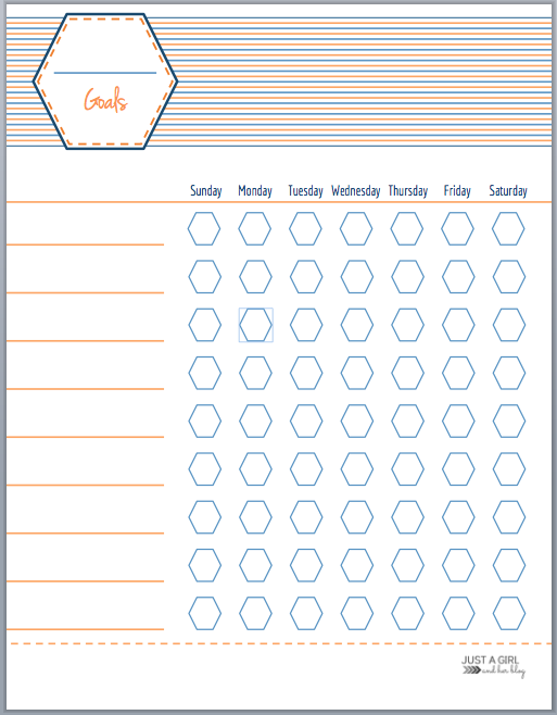 Free Printable Goal Charts for Kids | Kids | Charts for kids, Goal 