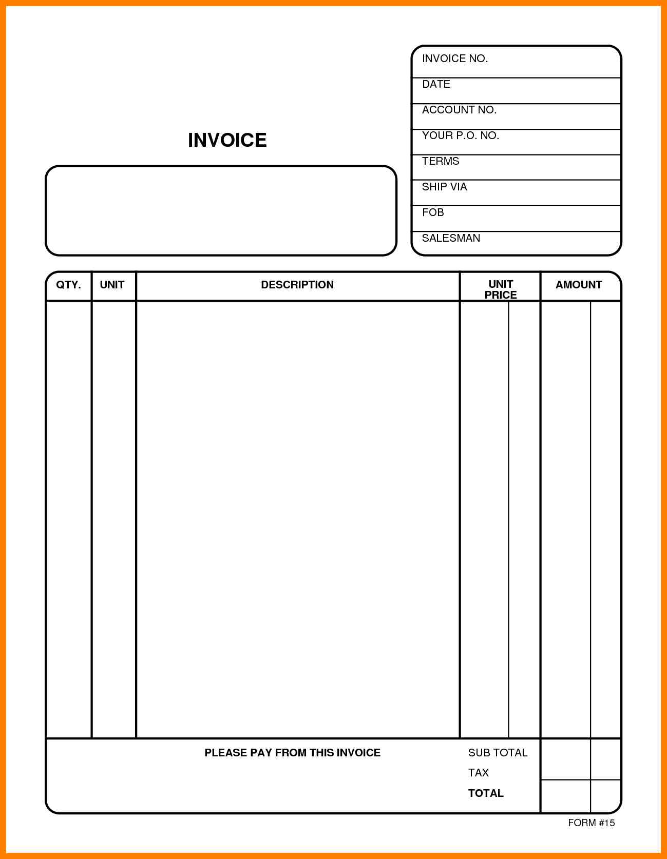 Downloadable Free Printable Invoice Template Templates Printable Download