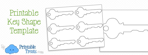 Printable Key Shape Template — Printable Treats.com