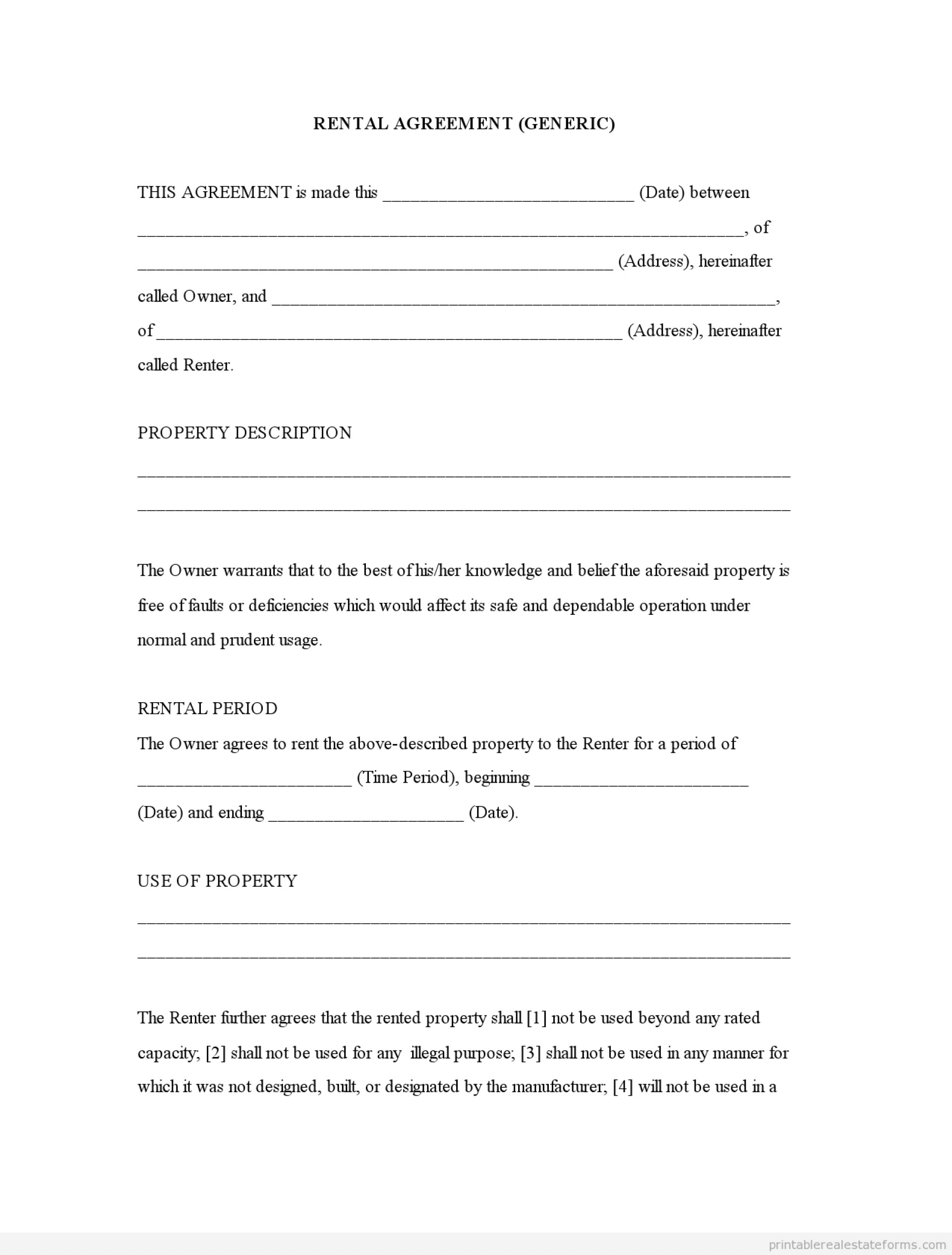 Outstanding Free Printable Lease Agreement Template Ideas Rental 
