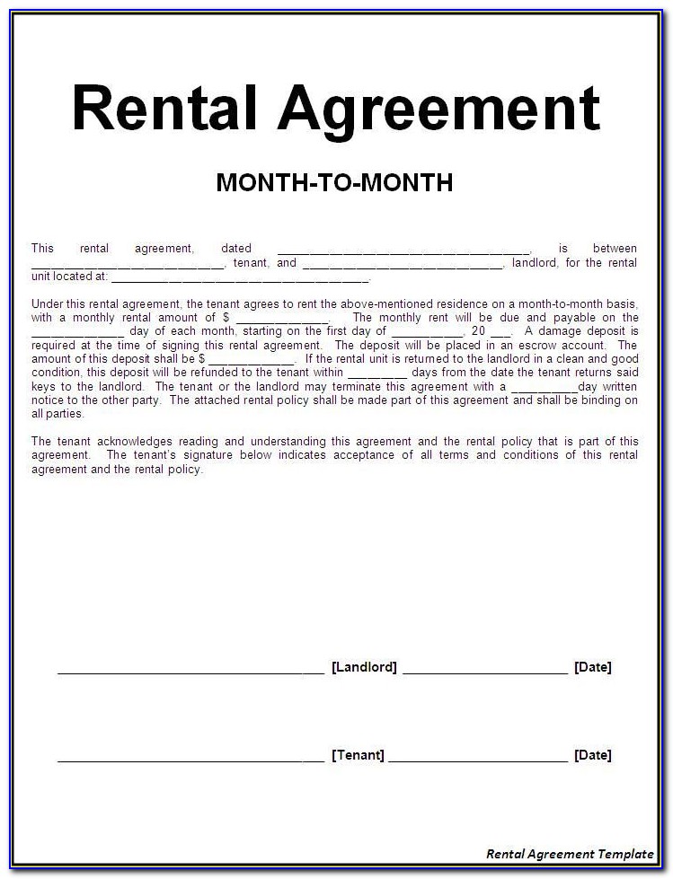 Free Printable Rental Agreement Forms California   Form : Resume 