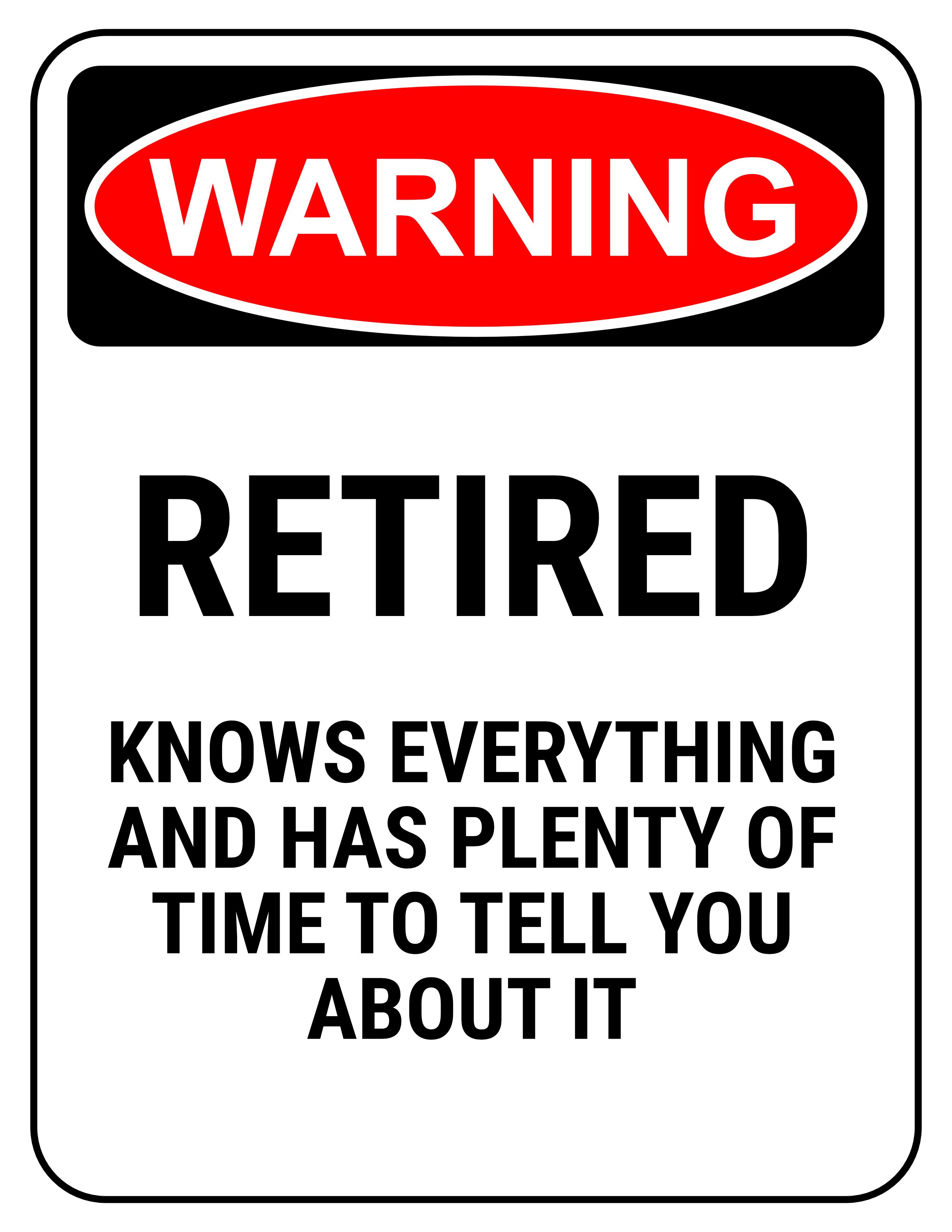 Free Printable Retirement Signs Template Business PSD Excel Word PDF
