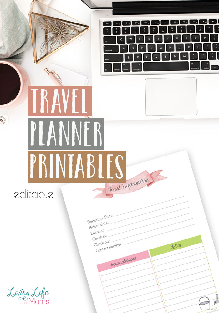 Free Travel Planner Printable