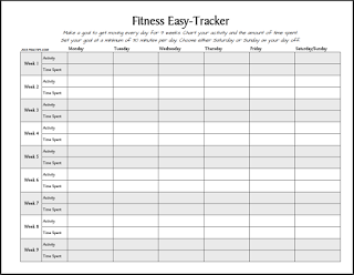 Workout Log Sheet | FREE Printable: Fitness Easy Tracker 