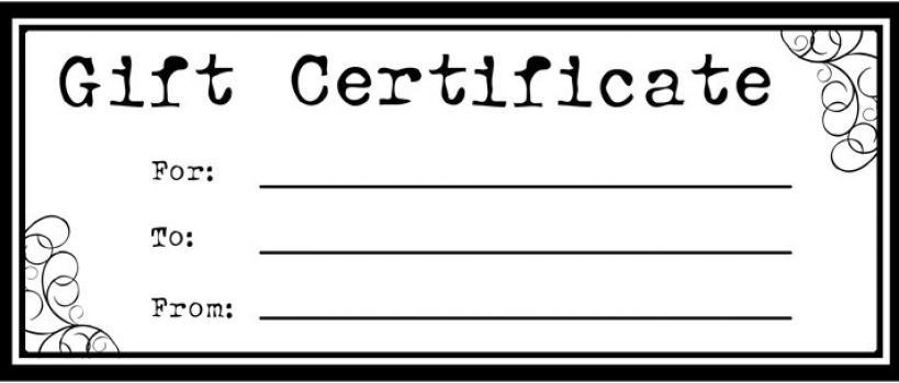 FREE printable | Free printable gift certificates pictures 2 