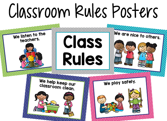 Class Rules Posters   Free Printable   PreKinders