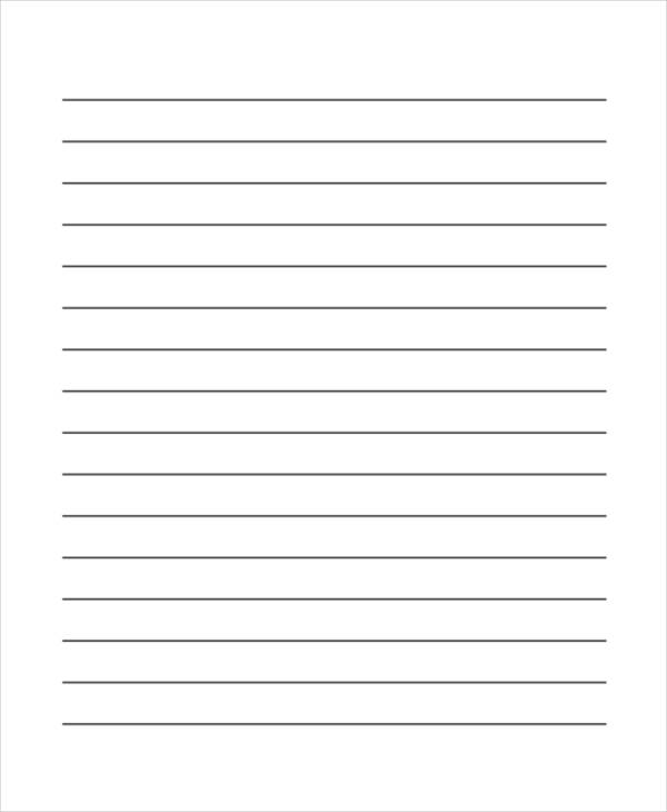Lined Paper Printable Free Template Business PSD, Excel, Word, PDF