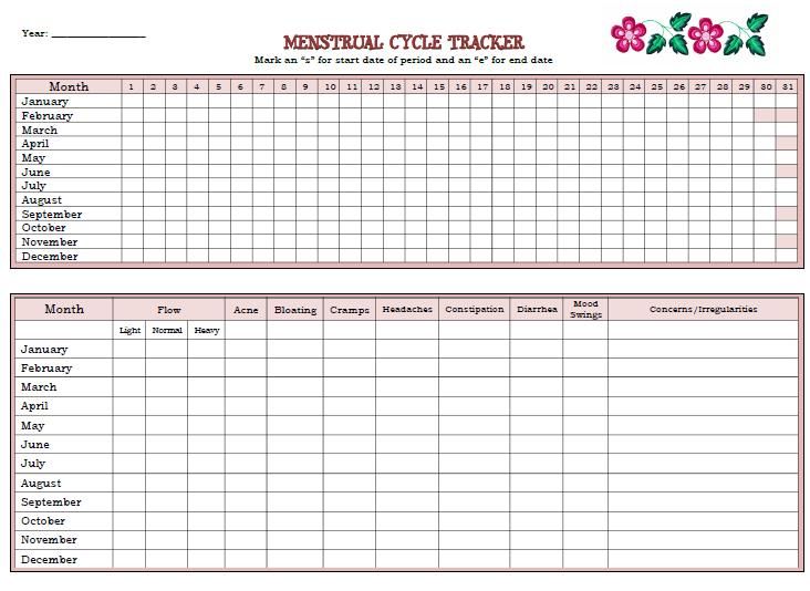 menstrual cycle chart printable   Google Search | Agenda 