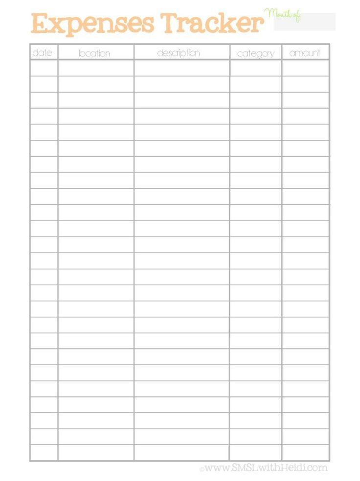 Money Tracker Printable Template Business PSD Excel Word PDF
