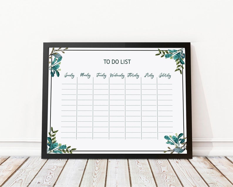 To do list printable Monthly planner printable Undated | Etsy