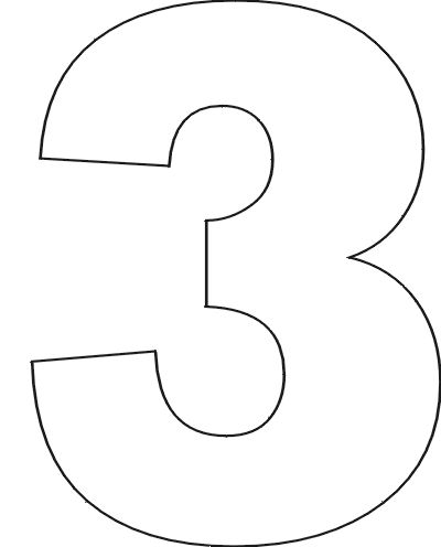Number Stencils Set No. 1 | letras | Free printable numbers 