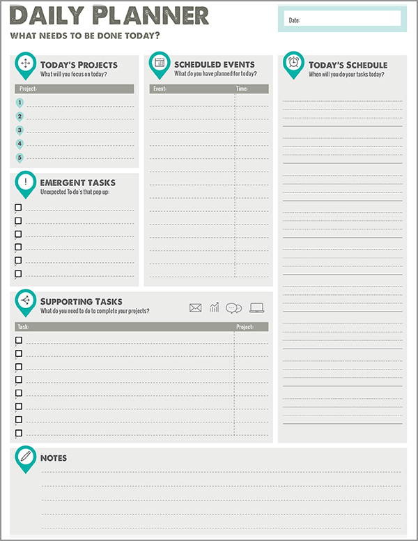 Printable Planner Designs from Xerox