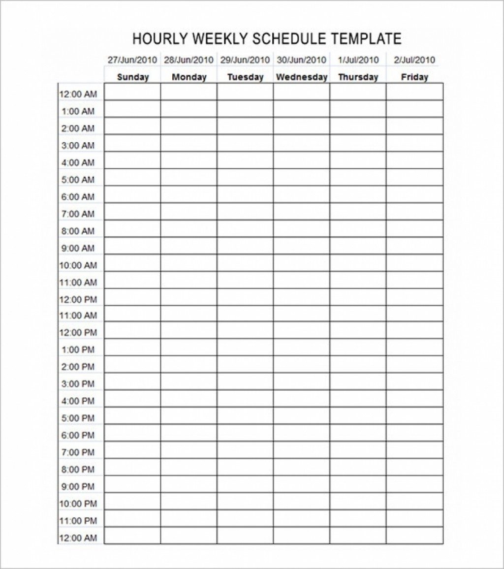 002 Hour Daily Schedule Template 20hour Schedule20late Pdf Work 