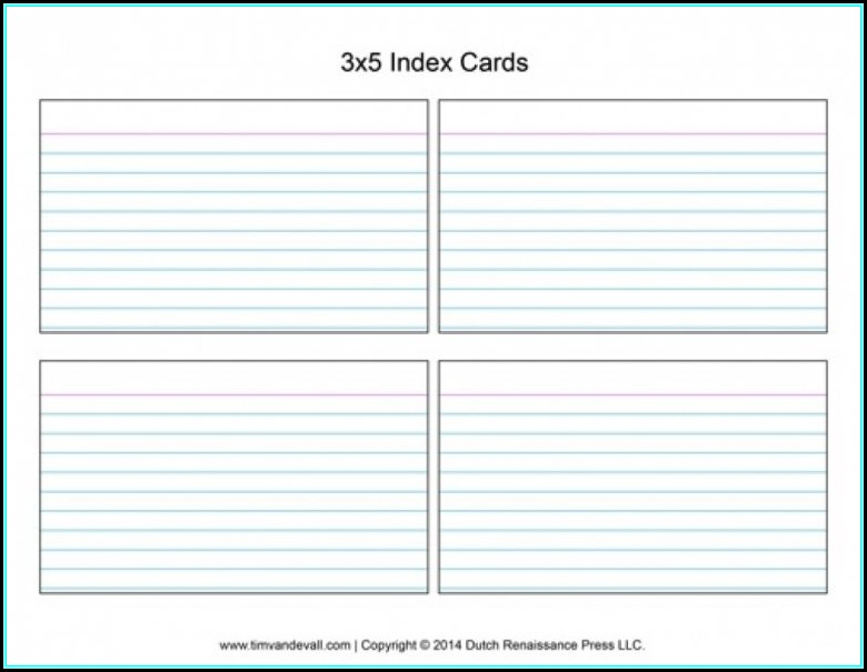 30 Simple Index / Flash Card Templates [Free]   Template Archive