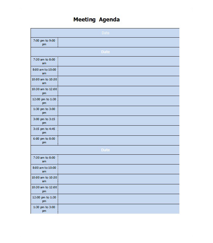 46 Effective Meeting Agenda Templates ᐅ Template Lab