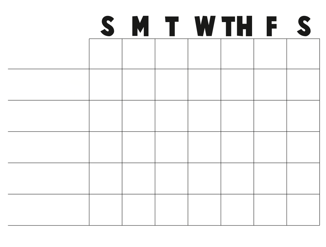 Free Printable Chart Templates