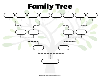 Free Family Tree Templates   for A+ Projects