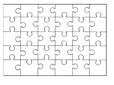 Free puzzle template 30 pieces