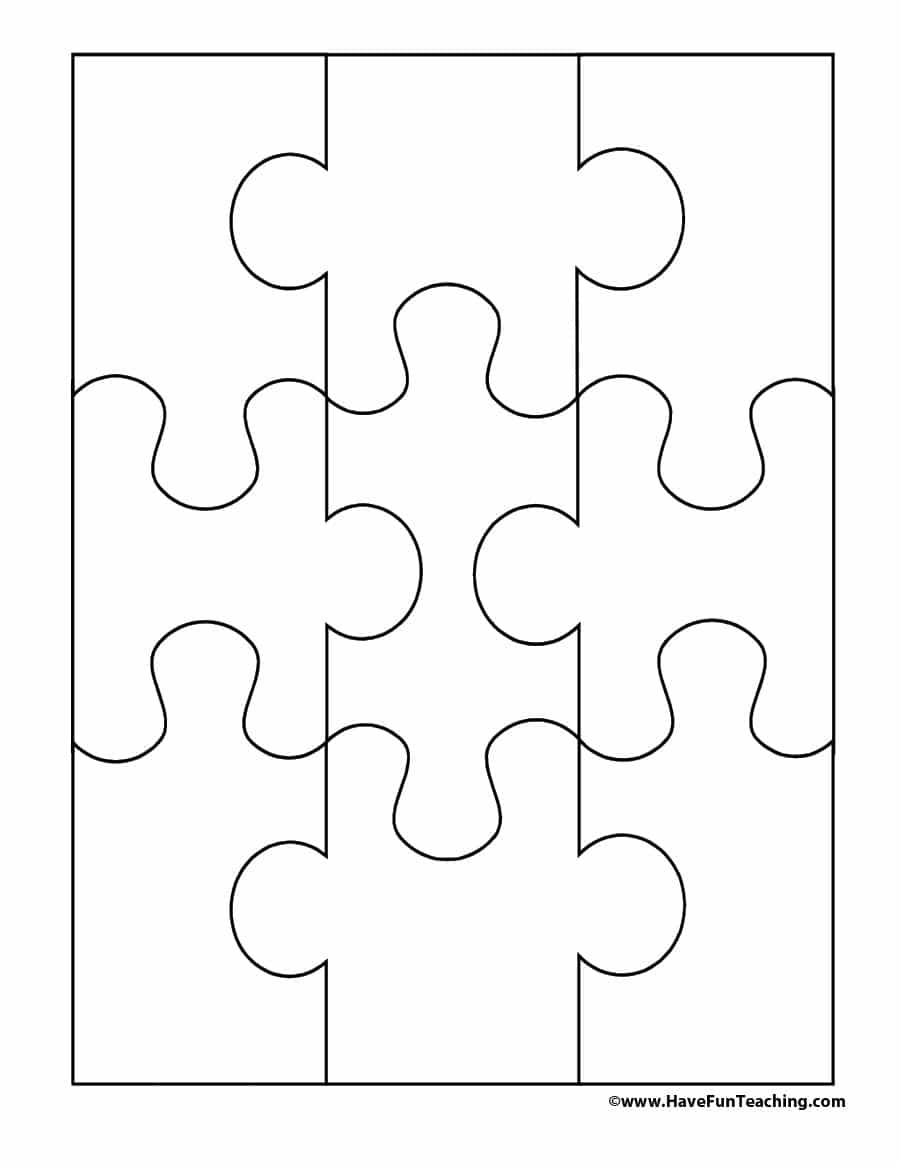 Printable Blank Puzzle Template Business PSD Excel Word PDF