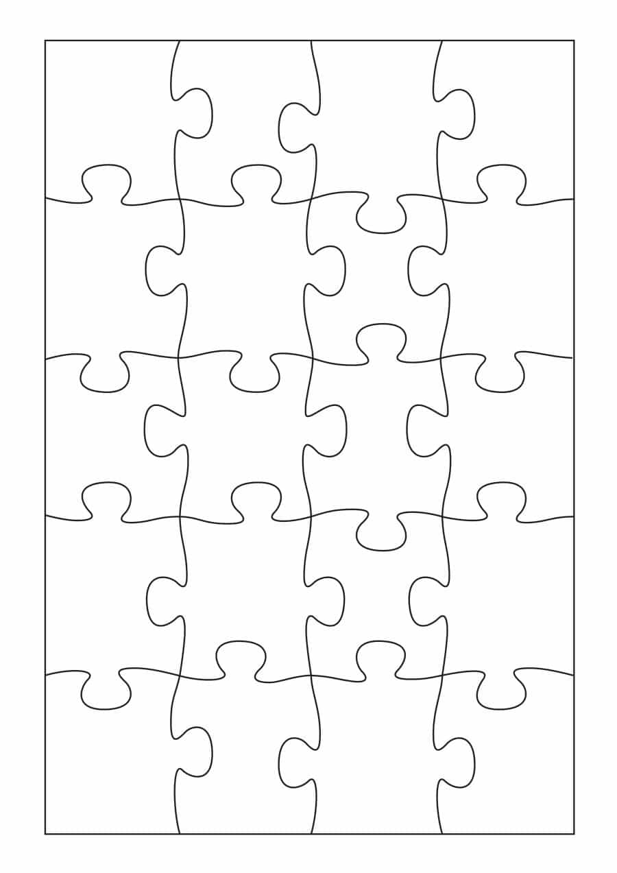 Printable Blank Puzzle Template Business PSD Excel Word PDF