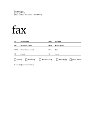 Fax Covers   Office.com
