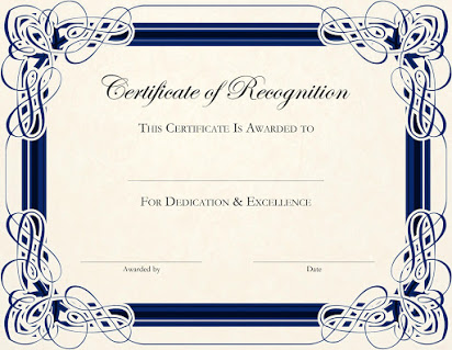 Free printable certificates awards templates