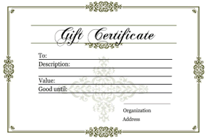 Greenery Gift Certificate Template Printable Gift | Etsy