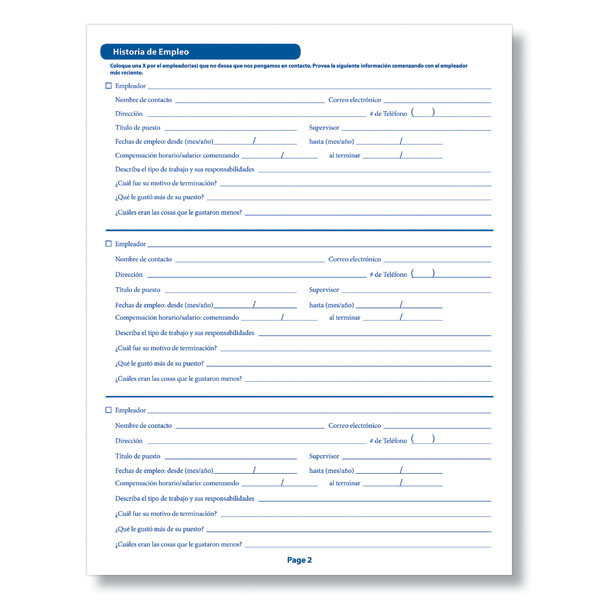 Free Employment Applications Template from acmeofskill.com
