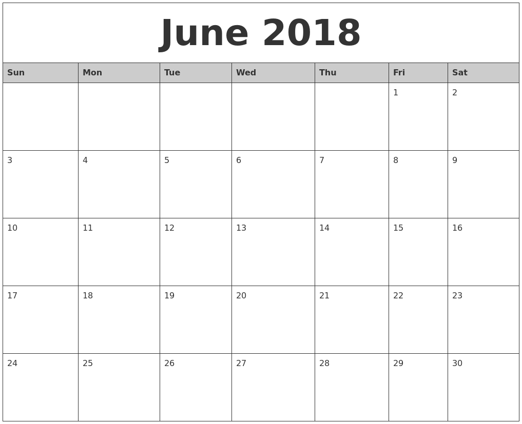2019 Weekly Calendar Printable | 2019 Calendars | June 2019 